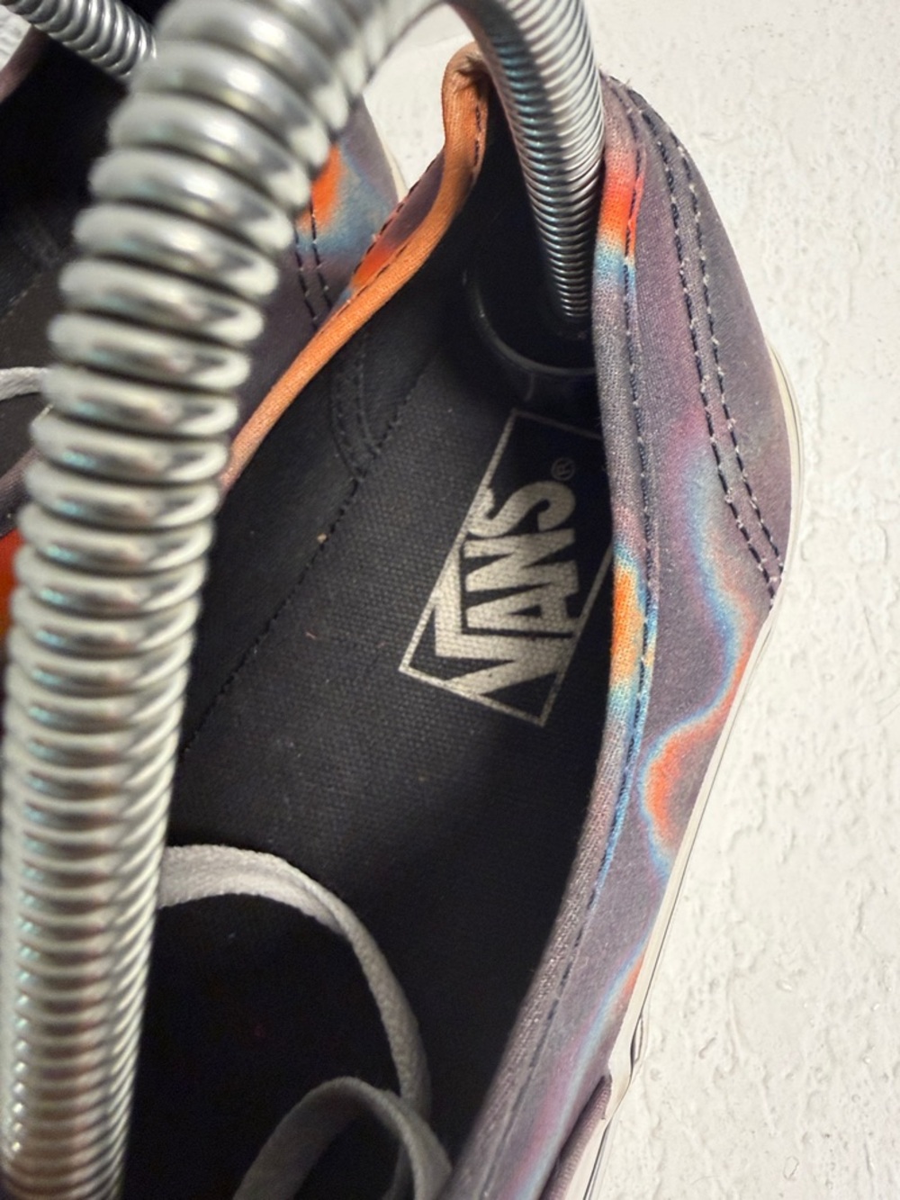 Vans Tie-Dye Low Top Sneakers in Orange, Blue and Purple Unisex M 8 W 9.5 - Picture 7 of 8